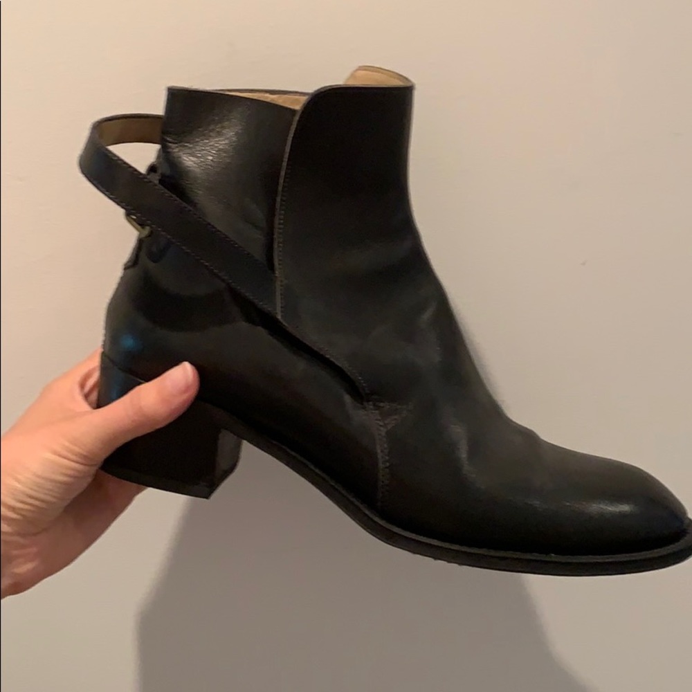 CHLOE French Booties - leather wrap around